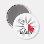 Malta Vlaggenkaart 2.0 Magneet (Voorkant / Achterkant)