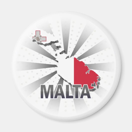 Malta Vlaggenkaart 2.0 Magneet (Voorkant)
