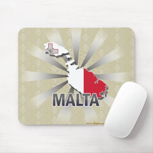 Malta Vlaggenkaart 2.0 Muismat (Met muis)