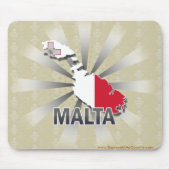 Malta Vlaggenkaart 2.0 Muismat (Voorkant)