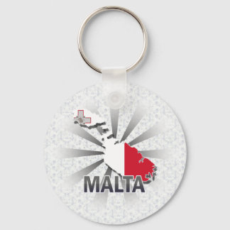 Malta Vlaggenkaart 2.0 Sleutelhanger