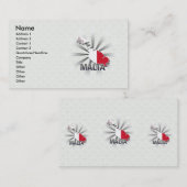 Malta Vlaggenkaart 2.0 Visitekaartje (Voorkant / Achterkant)