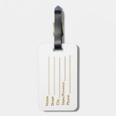 Malta* Wapenmunt Bagagelabel (Achterkant verticaal)