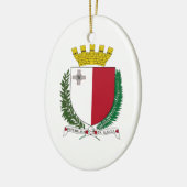 Malta Wapenmunt Keramisch Ornament (Links)