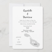 Malta Wedding Destination Photo Invitation Kaart (Voorkant)
