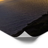 Malta Zonsondergang over Middellandse Zee Fotograf Poster (Hoek)