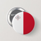 Maltaanse vlag ronde button 5,7 cm (Voorkant /achterkant)