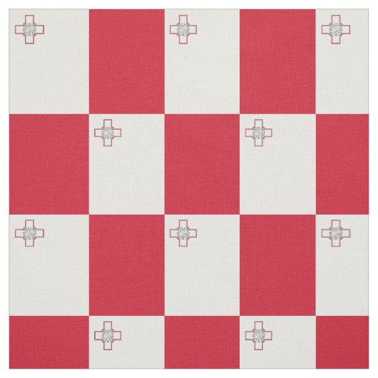 Maltaanse vlag stof (Swatch)
