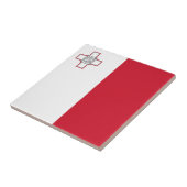 Maltaanse vlag tegeltje (Zijkant)