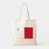Maltaanse vlag tote bag (Achterkant)