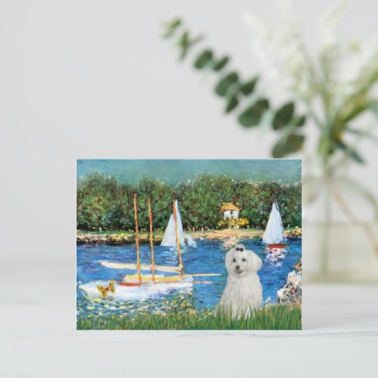 MALTEES 10 - Zeilboten Briefkaart (Staand voorkant)