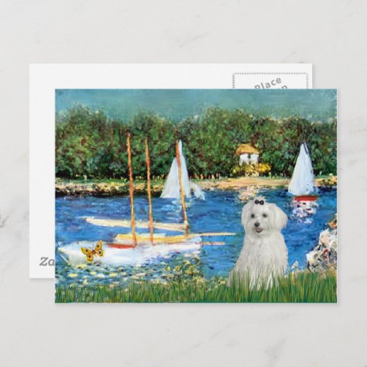 MALTEES 10 - Zeilboten Briefkaart (Voorkant / Achterkant)