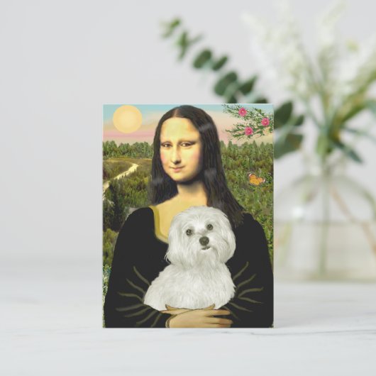 Maltees 11 - Mona Lisa Briefkaart (Staand voorkant)