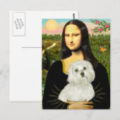 Maltees 11 - Mona Lisa Briefkaart (Voorkant / Achterkant)
