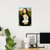 Maltees 11 - Mona Lisa Poster (Thuiskantoor)
