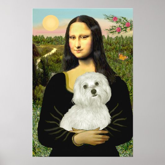 Maltees 11 - Mona Lisa Poster (Voorkant)