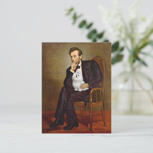 Maltees 7 - Lincoln Briefkaart (Staand voorkant)