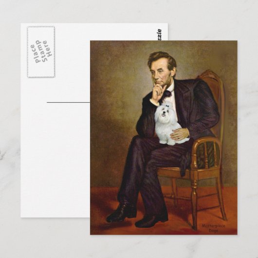 Maltees 7 - Lincoln Briefkaart (Voorkant / Achterkant)