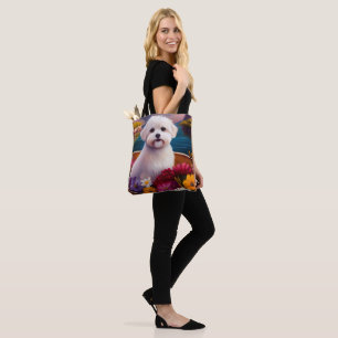 Maltees aan een peddel: Een landschappelijk avontu Tote Bag