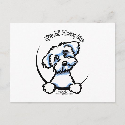 Maltees alles over mij briefkaart (Voorkant)