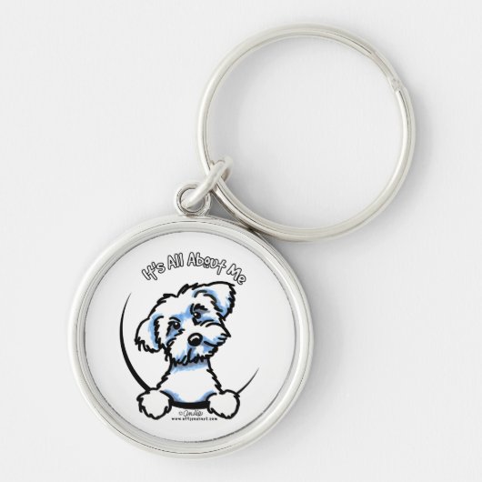 Maltees alles over mij sleutelhanger (Voorkant)