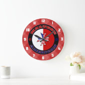 Maltees American Cross Ensign Clock Grote Klok (Huis)