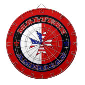 Maltees American Cross Ensign Dartbord (Voorkant)