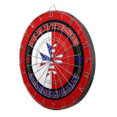 Maltees American Cross Ensign Dartbord (Voorkant Rechts)