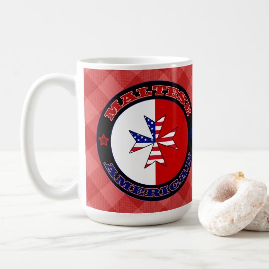 Maltees American Cross Ensign Koffiemok (Met donut)