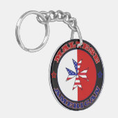 Maltees American Cross Ensign Matla Sleutelhanger (Voorkant Links)