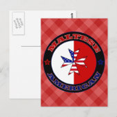 Maltees American Cross Ensign Post Kaarten (Voorkant / Achterkant)