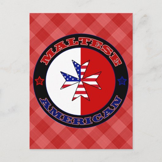 Maltees American Cross Ensign Post Kaarten (Voorkant)