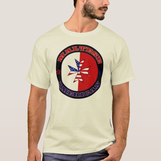 Maltees American Cross Ensign T-shirt (Voorkant)