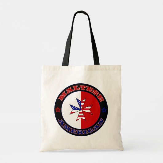 Maltees American Cross Ensign Tote Bag (Achterkant)