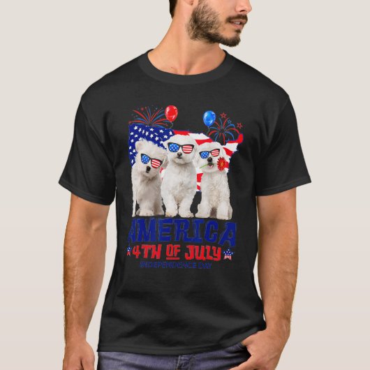 Maltees Amerika 4e juli Onafhankelijkheidsdag Gift T-shirt (Voorkant)