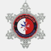Maltees Amerikaans Ornament met kerstboomkruis (Voorkant)