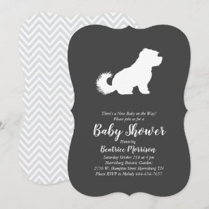 Maltees Baby shower Genderneutraal Kaart