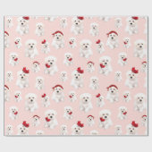 Maltees, Bolonka-patroon Cadeaupapier (Vlak)