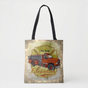 Maltees brandweervoertuig brandweerman tote bag
