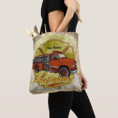 Maltees brandweervoertuig brandweerman tote bag (Dichtbij)