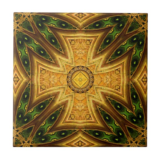 Maltees Celtic Combo Mandala Tile Tegeltje (Voorkant)