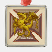 Maltees Cross Dragon ornament (Voorkant)