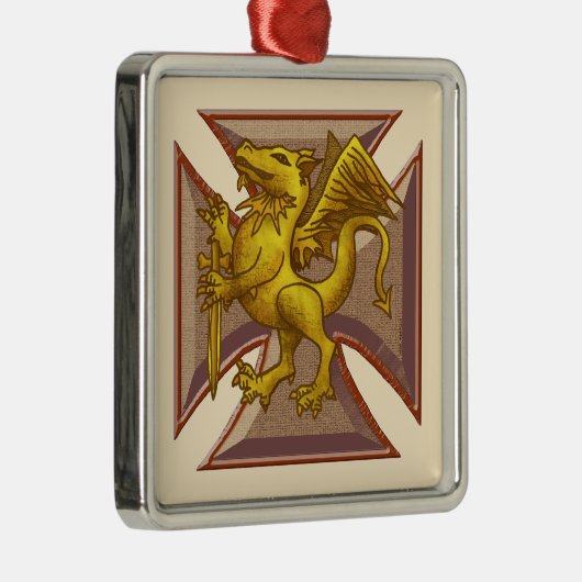 Maltees Cross Dragon ornament (Rechts)