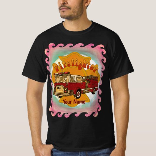 Maltees Cross Firetruck T-shirt (Voorkant)