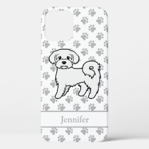 Maltees Cute Cartoon Dog Tekening & Naam Case-Mate iPhone Case
