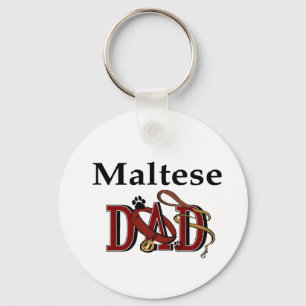 Maltees Dad Gifts Sleutelhanger