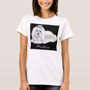 Maltees Dog Dames Babydoll Shirt