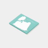 Maltees Dog Puppy Long Hair Post-it® Notes (Schuin)