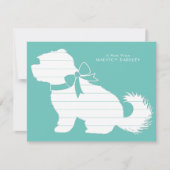 Maltees Dog Puppy Short Hair Teddy Bear Bedankkaart (Voorkant)