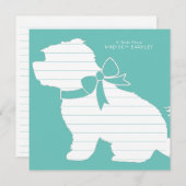 Maltees Dog Puppy Short Hair Teddy Bear Bedankkaart (Voorkant / Achterkant)